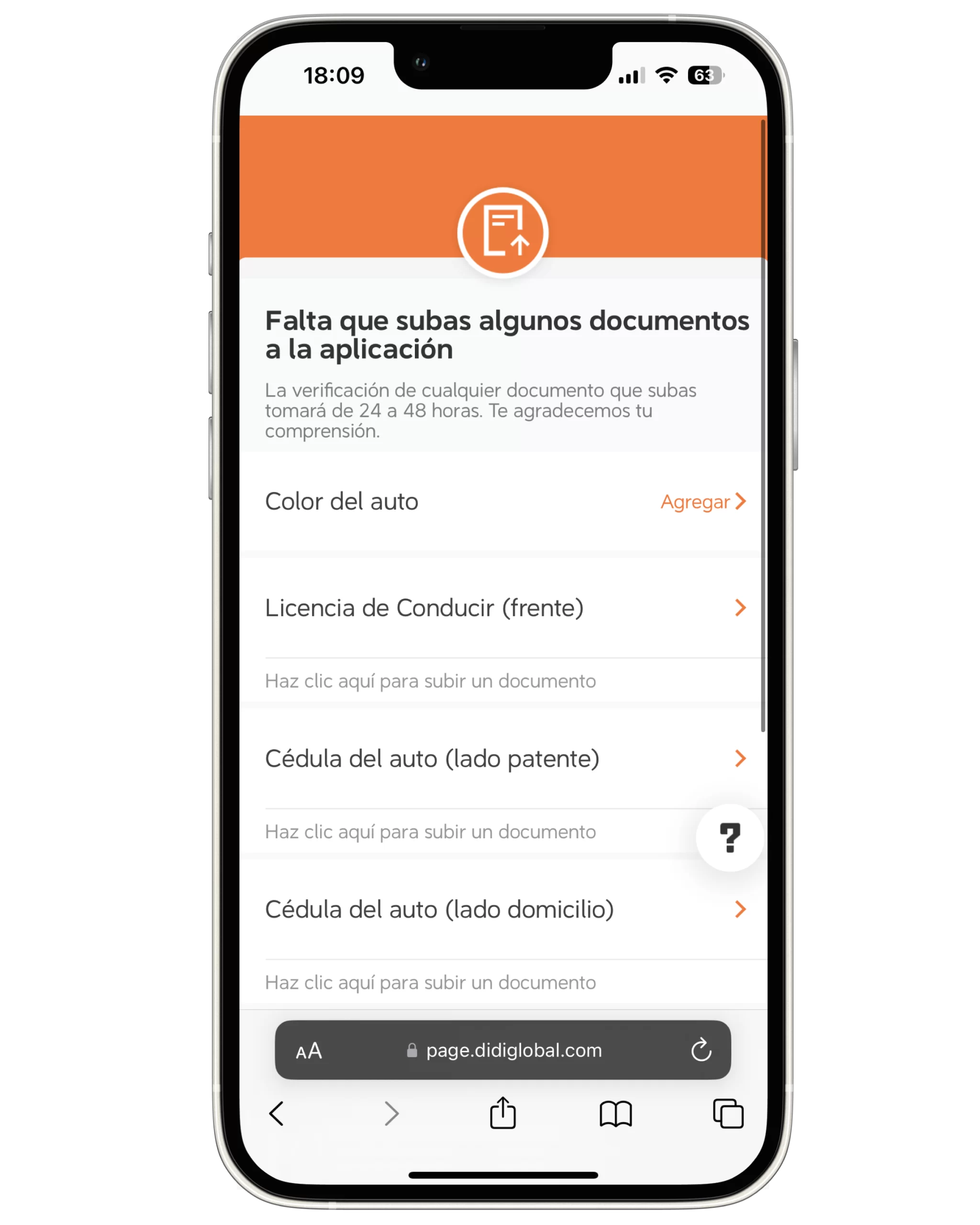 Paso 6 - Cargá la documentación solicitada